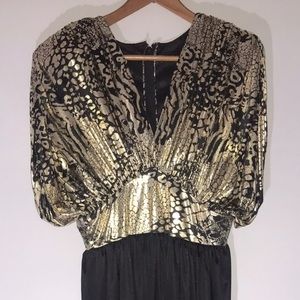 Metallic jumpsuit, formal